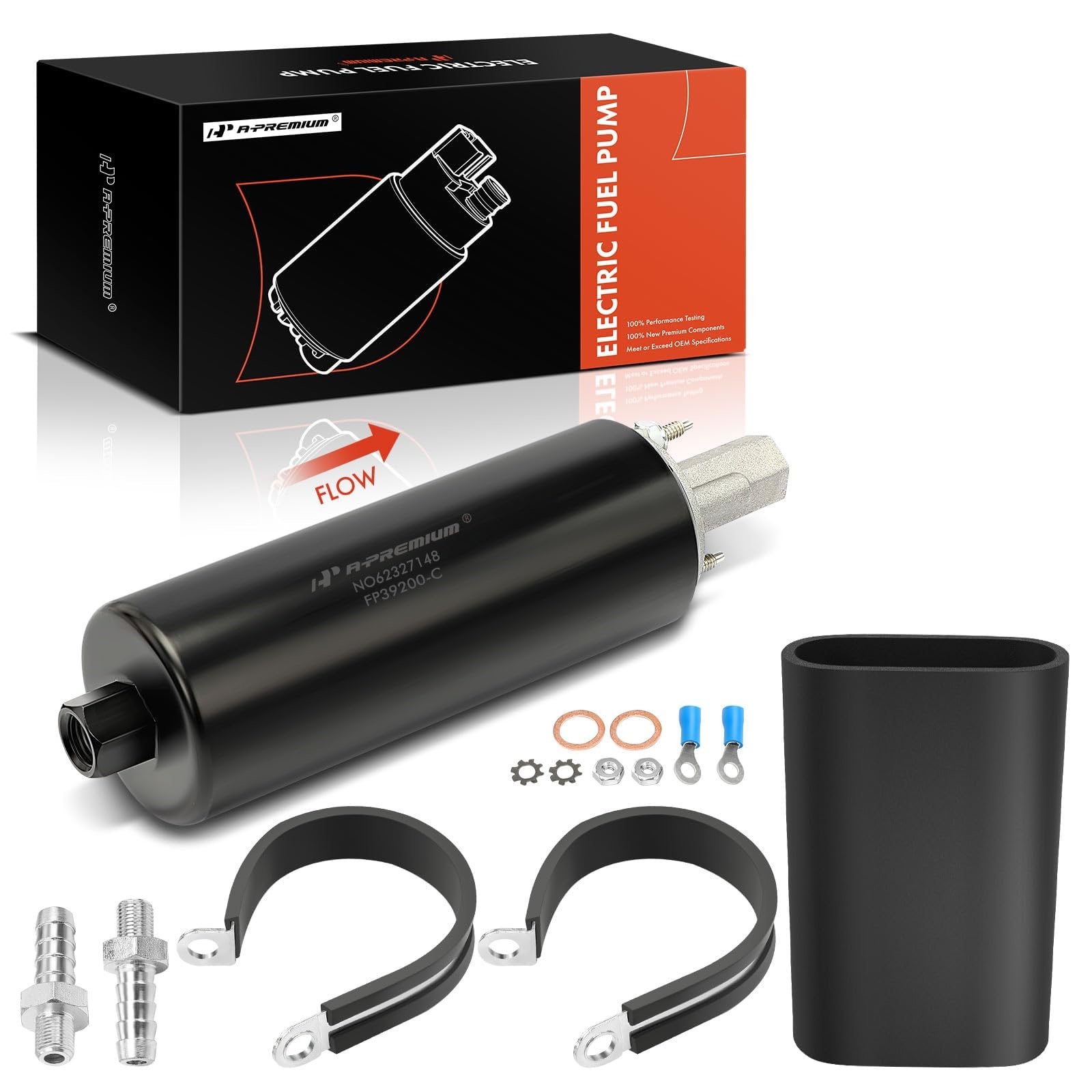 Photo 1 of A-Premium Universal External Pump 255LPH High Pressure Inline Fuel Pump (GSL392) with Installation Kit (400-939)
