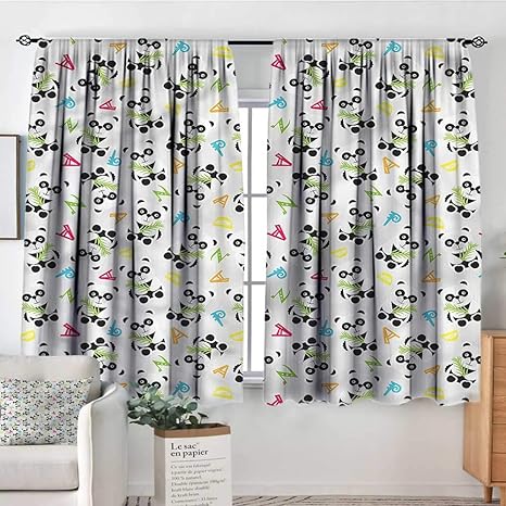 Amazon Com Anzhutwelve Panda Boys Bedroom Backout Curtains
