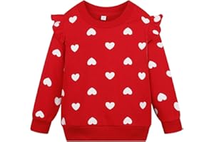NUBEEHOHO Toddler Girls Sweatshirts Baby Crewneck Pullover Long Sleeve Shirts Kids Winter Casual Tops Clothes 2T-7T
