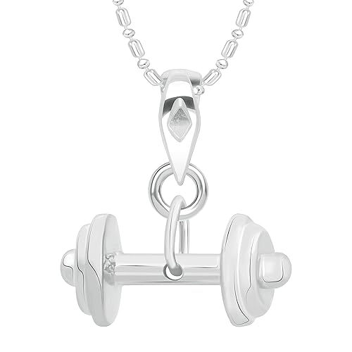 VK Jewels Pendant for Women (Silver) (vkp2164r)