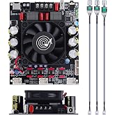Beffkkip ZK-3002T Bluetooth Amplifier Board, 2 x 300W | Dual-channel TPA3255 board with Bluetooth and AUX inputs plus bass and treble controls for high-power DIY speakers.