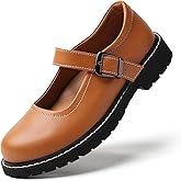 Mary Jane Oxford Shoes Women Platform Non-Slip Vintage Round Toe Ankle Strap Comfort Casual Dress Work Mary Jane Shoes for Women Girls Laides