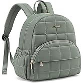 LOVEVOOK Small Backpack Purse for Women, Mini Puffer Backpack with Anti-theft Pocket, Lightweight Quilted Casual Daypack for Daily Work & Travel