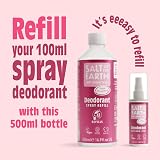 Salt Of The Earth Natural Deodorant Spray Refill 500ml Sweet Strawberry view 6