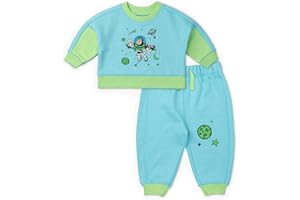 monica + andy Sporty Sweatsuit, 100% Organic Cotton Clothes for Boys & Girls, Outfit Sizes For Kids, Toddler & Infant