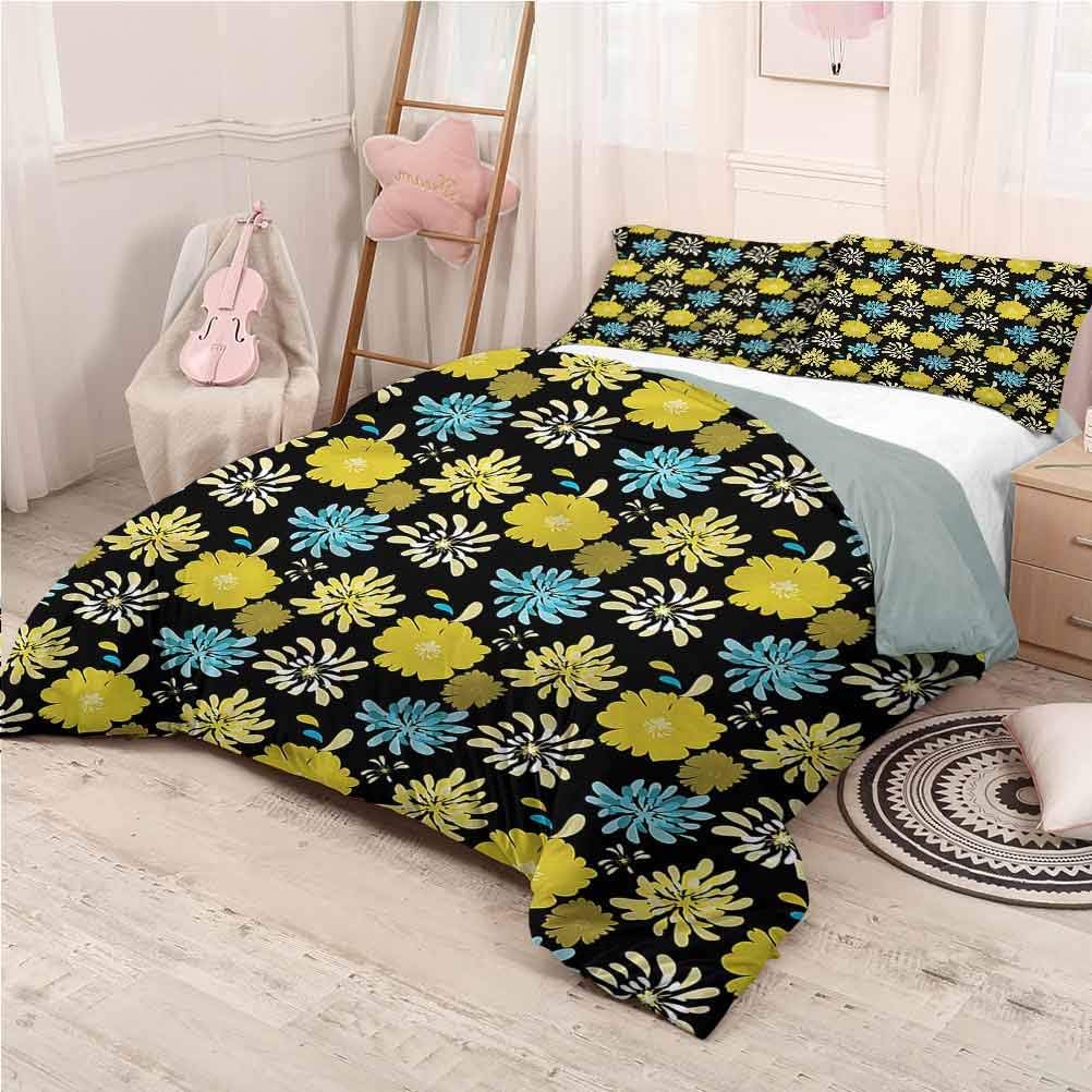 Floral Bed Sheets Set Twin, Soft Microfiber Bed Sheets
