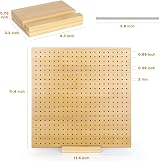 Coopay Crochet Blocking Board Large 11 inch with 441 Pin Holes 11x11 view 7