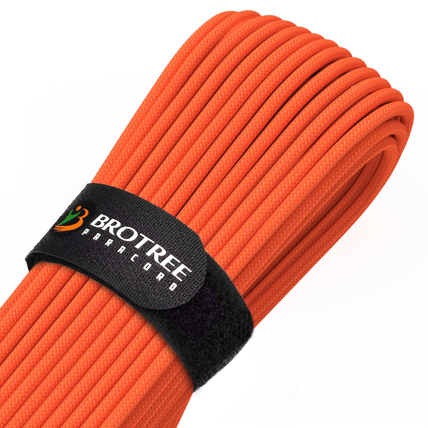 Brotree Paracord 4mm 30M 9 Strands 100% Nylon Rope Type 3 Parachute Cord for Outdoor, Bracelet, DIY - 280kg Breaking Load (Orange)
