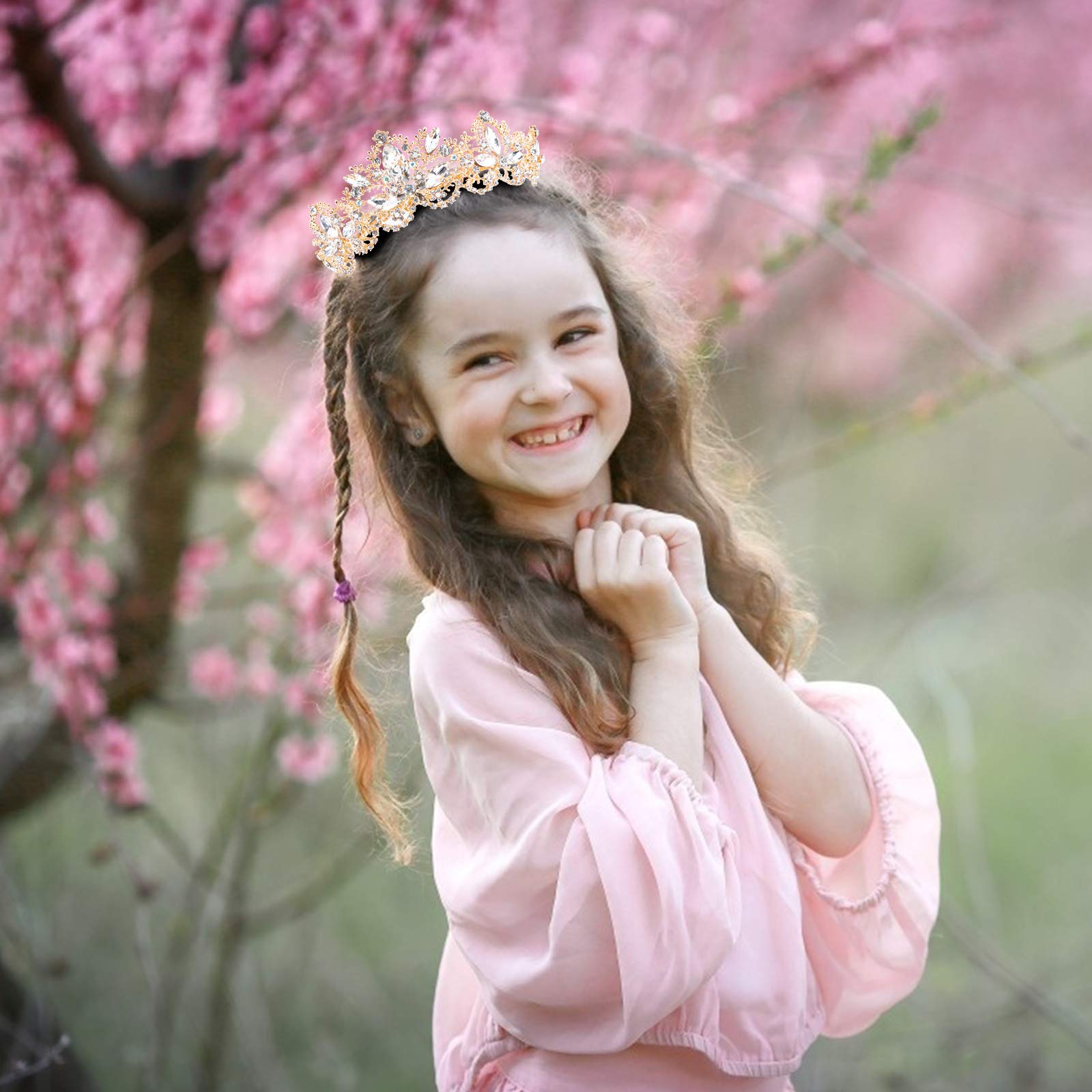 CIEHER Tiaras and Crowns for Women,Gold Crystal Rhinestone Queen Crown,Birthday Crown Tiara for Women Girls Headbands for Wedding Prom Bridal Party Costume Gifts