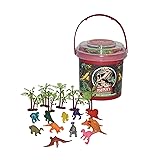 Wild Republic Dinosaur Bucket, Dinosaur Figurines