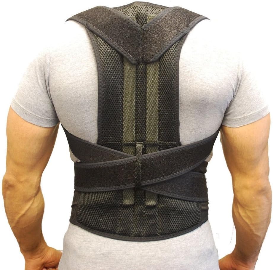 Brand New Deluxe Neoprene Double Pull Lumbar Lower Back Support Brace Exercise Belt Back Support Posture Correction (XL)