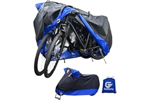 Bike Cover for 1 or 2 Bicycles – Outdoor Protection Against UV, Rain, Snow & Dust, with Lock Hole – Fits City, Mountain, Road