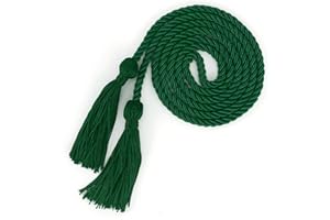 DIUEOLY Emerald Green Graduation Cords, Cords for Graduation 2025, Graduation Tassel Cord, Honor Cords, 67" Long Braided Graduation Ropes Cords for Graduation Decorations Bachelor Gown Master Doctoral
