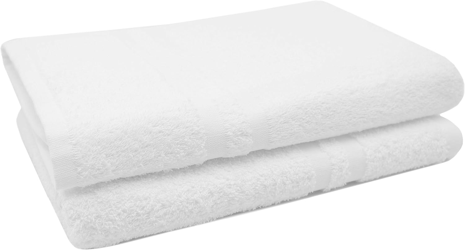 Zollner® Amalfi terry towel / bath towel set, white, 100% cotton - Image 5
