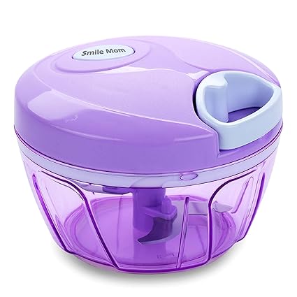 Smile Mom Easy Vegetable Chopper Cutter Set (400 ml) for Kitchen with 3 Stainless Steel Blade
