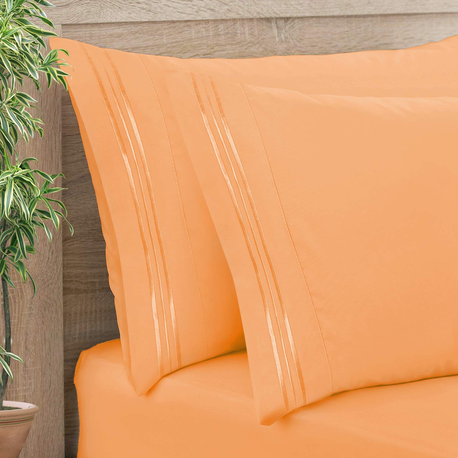 Double Brushed Microfiber Hypoallergenic Pillow Covers Nestl Bedding Soft Pillow Case Set of 2