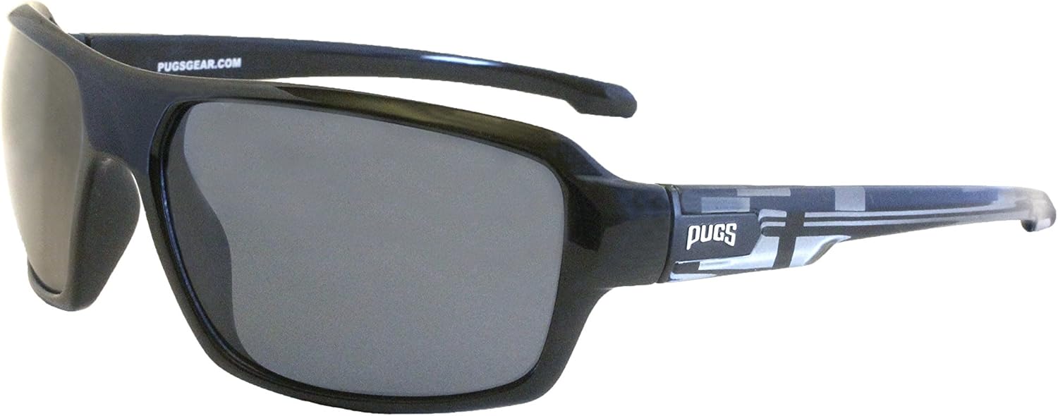 Pugs Polarized Sunglasses, Shiny Black Clothing