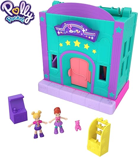 Amazon.es: Polly Pocket Salón recreativo de juguete, mini muñecas con accesorios (Mattel GFP41): Juguetes y juegos