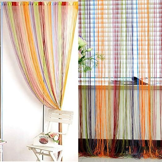 Amazon Com Milemelo Tassel Curtains Decorative Drapes 7 Colors