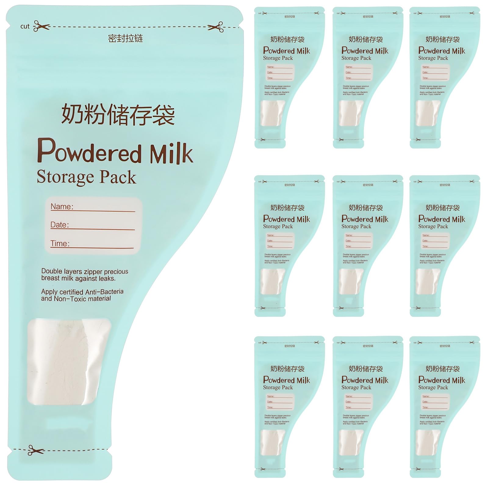 Photo 1 of Kisangel Disposable Milk Pouch 30pcs Milk Powder Storage Bag Breast Formula Dispenser On The Go for Baby Formula Containers