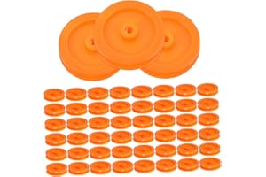 JUMPLAWN 100pcs Plastic Pulley Wheels for Models Versatile Gears for Toy Cars and Educational