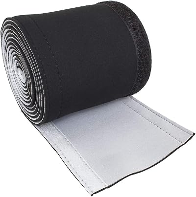 iGadgitz Home U6938 Neoprene Cable Sleeve 150cm Black White Reversible Wire Wrap