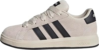 Mixte Enfant Grand Court 00S Kids Shoes, Wonder White/Core Black/Cloud White, 33.5 EU