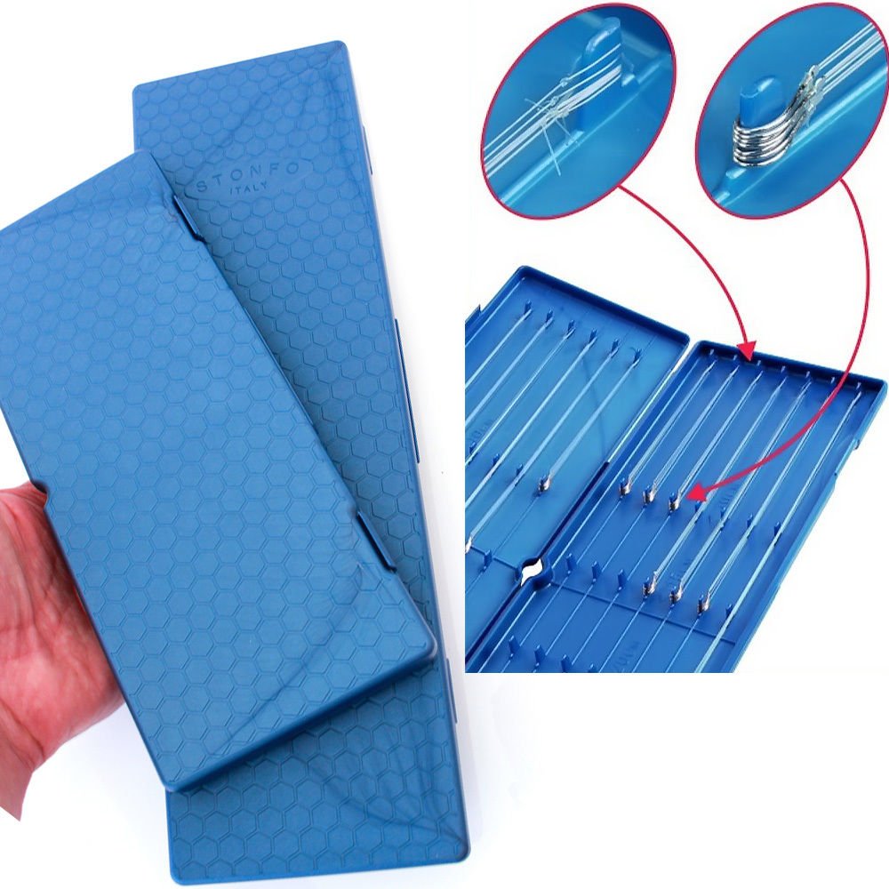 STONFO Portafinali Fino A 200 Mm 627 - Universal Fishing Hook Storage Container - Blue