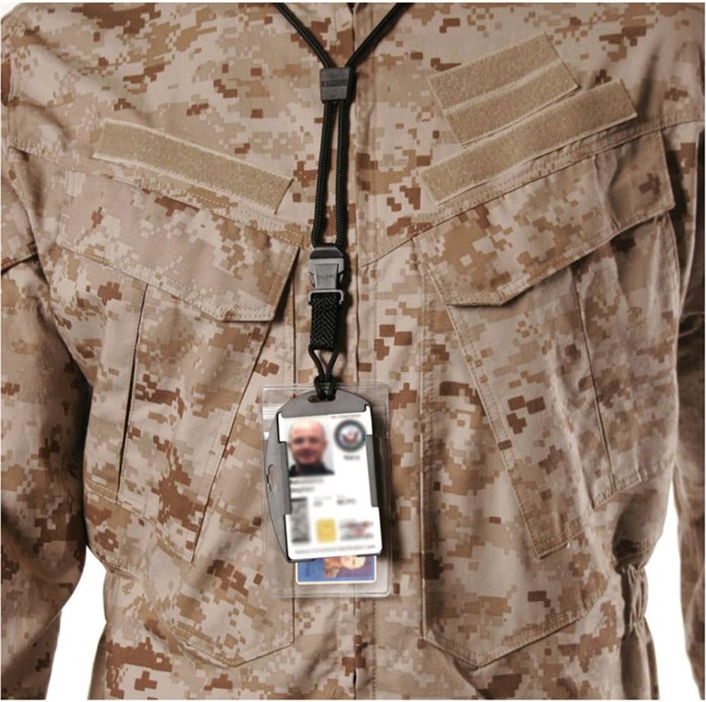 BLACKHAWK 90ID03BK 9006595 BLACKHAWK C.I.A ID Lanyard black : Badge Holders : Sports & Outdoors