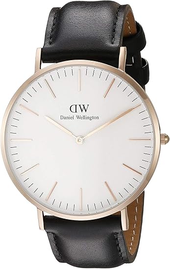 Amazon ダニエル ウェリントン Daniel Wellington 16新型 黒タイプ 40mm メンズ レディース 腕時計 男女兼用 レザー アナログdw 0107 クラシック 黒 0107dw 40mm 並行輸入品 レディース腕時計 腕時計 通販