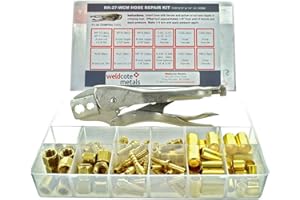 WELDCOTE METALS Weldcote RK-27-WCM Hose Repair Kit 3/16" & 1/4" ID Hose A & B Fittings