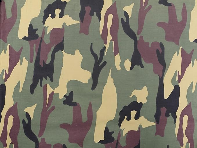 Army pattern DPM camouflage cotton fabric material. (100cm x 148cm