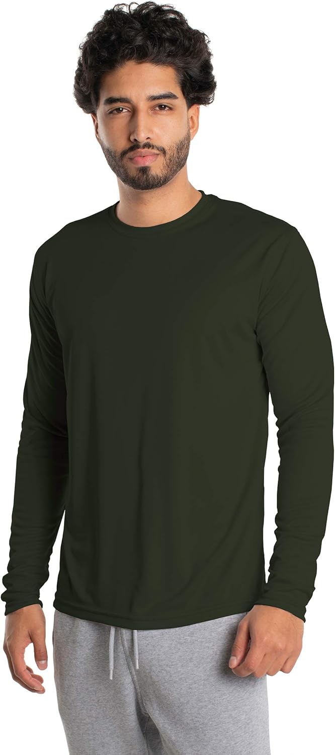 Vapor Apparel Men’s UPF 50+ UV Sun Protection Long Sleeve Performance T-Shirt for Sports and Outdoor Lifestyle: Clothing