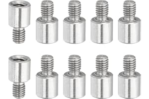 PATIKIL 10 Pcs M3x5+4mm Stainless Steel Standoff Extension Posts Screws,Metric Male Female Thread Adapters Spacer for PCB,Quadcopter Drone,Computer & Circuit Board Assortment Kit
