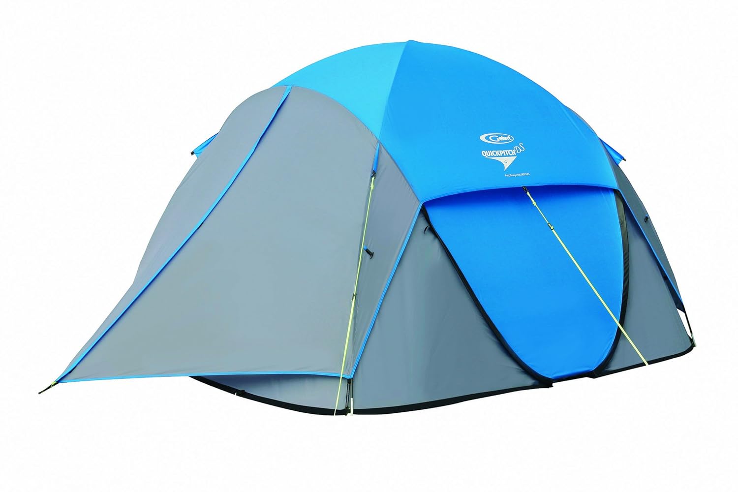 Gelert Quick Pitch DS 4 Man Tent Marine Blue/Paloma Grey Amazon.co