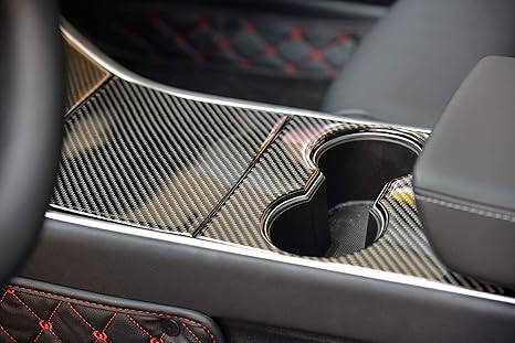 Automotive Center & Floor Consoles LMZX Car Center Console Wrap Carbon