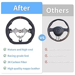 EASSAFEX Carbon Fiber Steering Wheel for Toyota 86