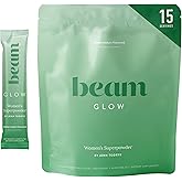 Beam Glow, Hormone Balance for Women, Cortisol Support for Women, Thyroid Support Powder with Selenium, Bromelain and Chasteberry, PMS Relief, Hair Skin & Nails, Health and Wellness Gift, 15 Servings