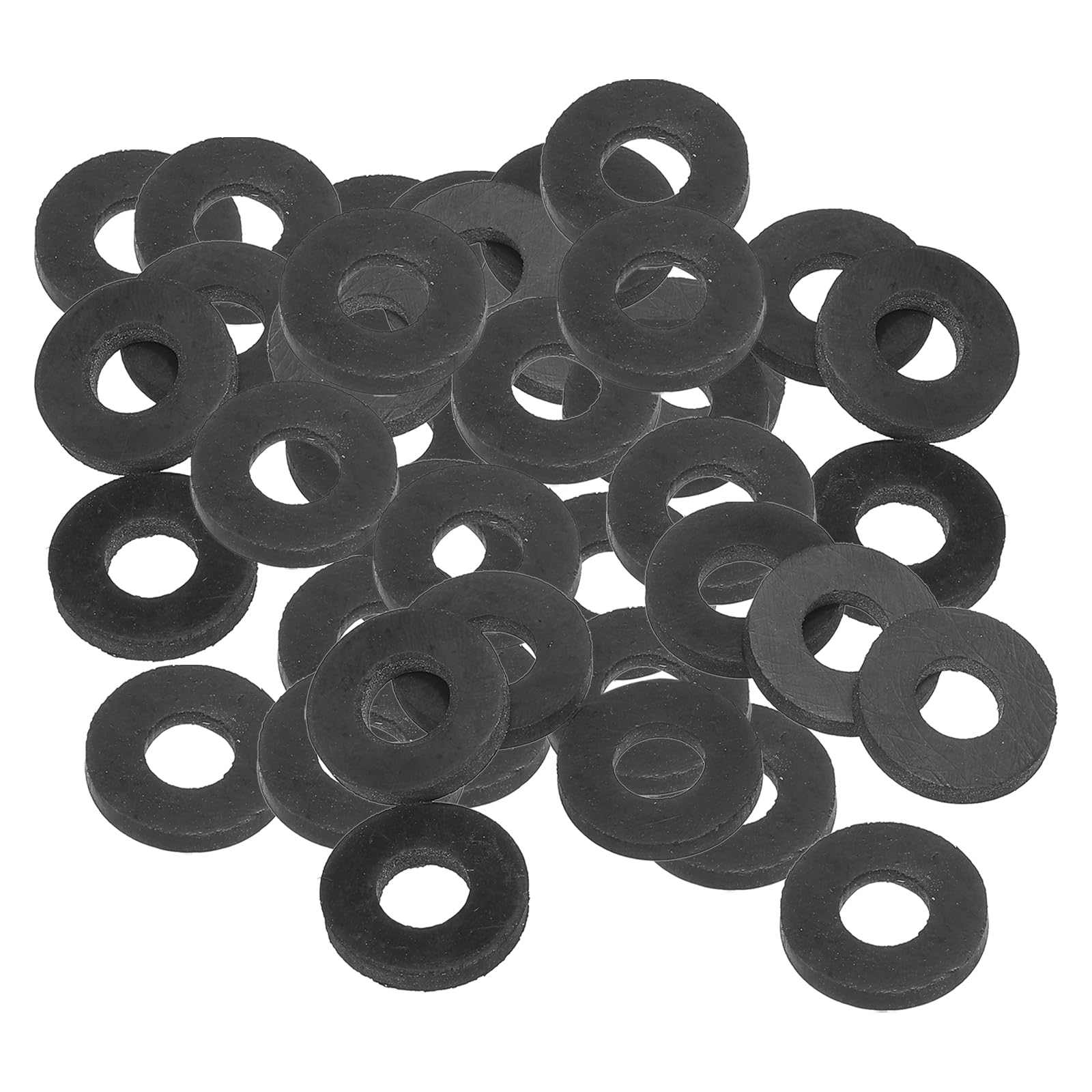 PATIKIL M10 Rubber Flat Washer, 40 Pack 10mm ID 22mm OD 3mm Thick Sealing Spacer Gasket Ring for Faucet Pipe Water Hose Fastener Bolt, Black — image 1