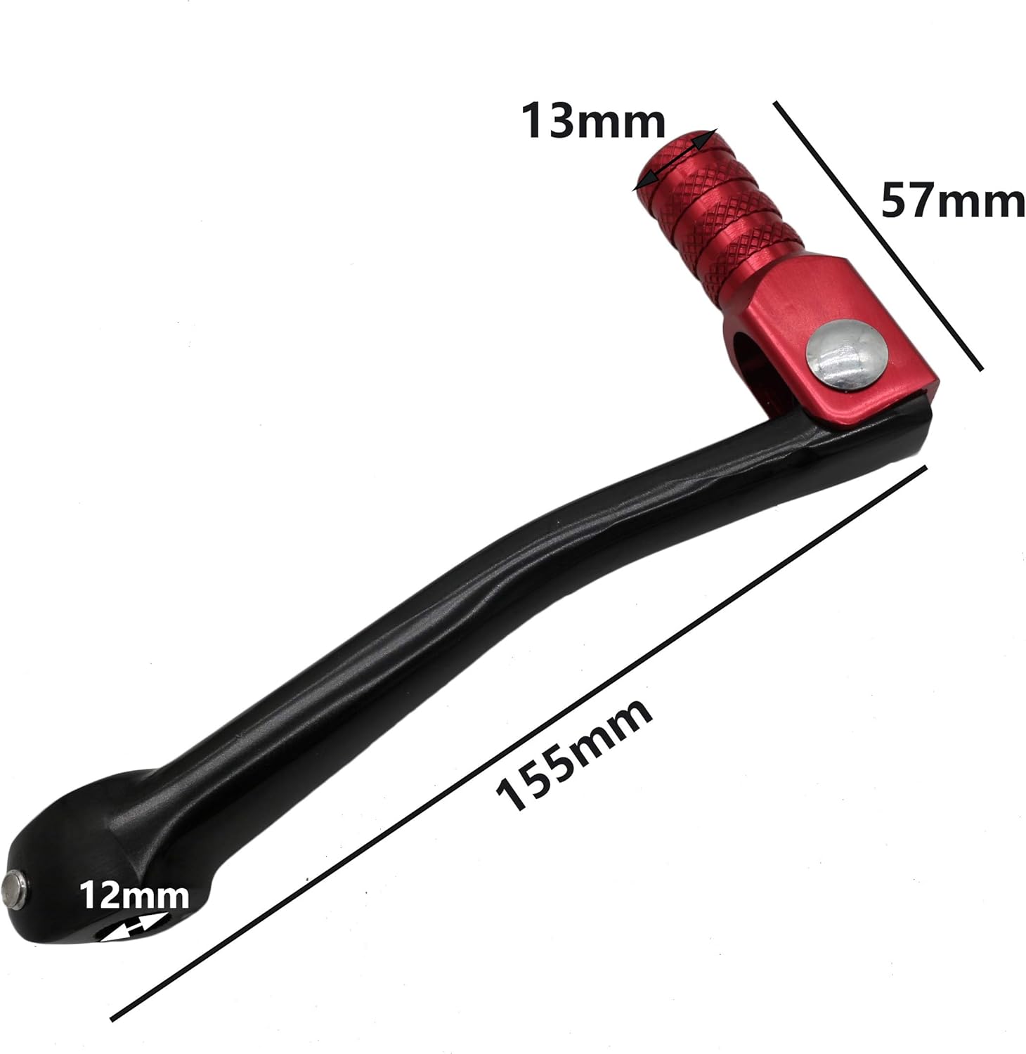 OTOHANS AUTOMOTIVE CNC Aluminum 2" Folding Gear Shifter Shift Lever for Honda XR50 CRF50 XR CRF 50cc 70cc 90cc 110cc 125cc Dirt Pit Bike (Red Black): Automotive