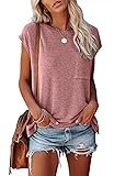 MIROL Women's Short Sleeve Tunic Tops 2023 Basic