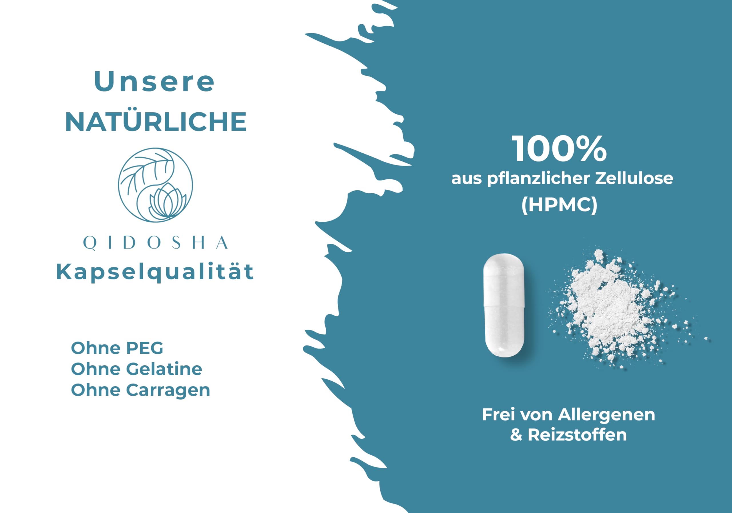 Creapure® Creatin Monohydrat von QIDOSHA®, 240 Stk im Apothekerglas, 750mg je Kapsel, jede Charge laborgeprüft, deutsche Fertigung 8