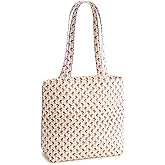 Vera Bradley Premium Cotton Small Original Zip Tote Bag, Daffodils