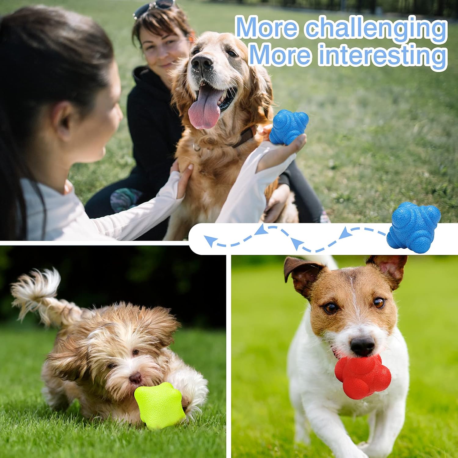 3 Pieces Reaction Balls Bounce Reaction Ball Rubber Reaction Ball Different Level Reaction Ball for Agility Reflex, Coordination Training, Hand-Eye Coordination, Blue, Red and Yellow : Sports & Outdoors