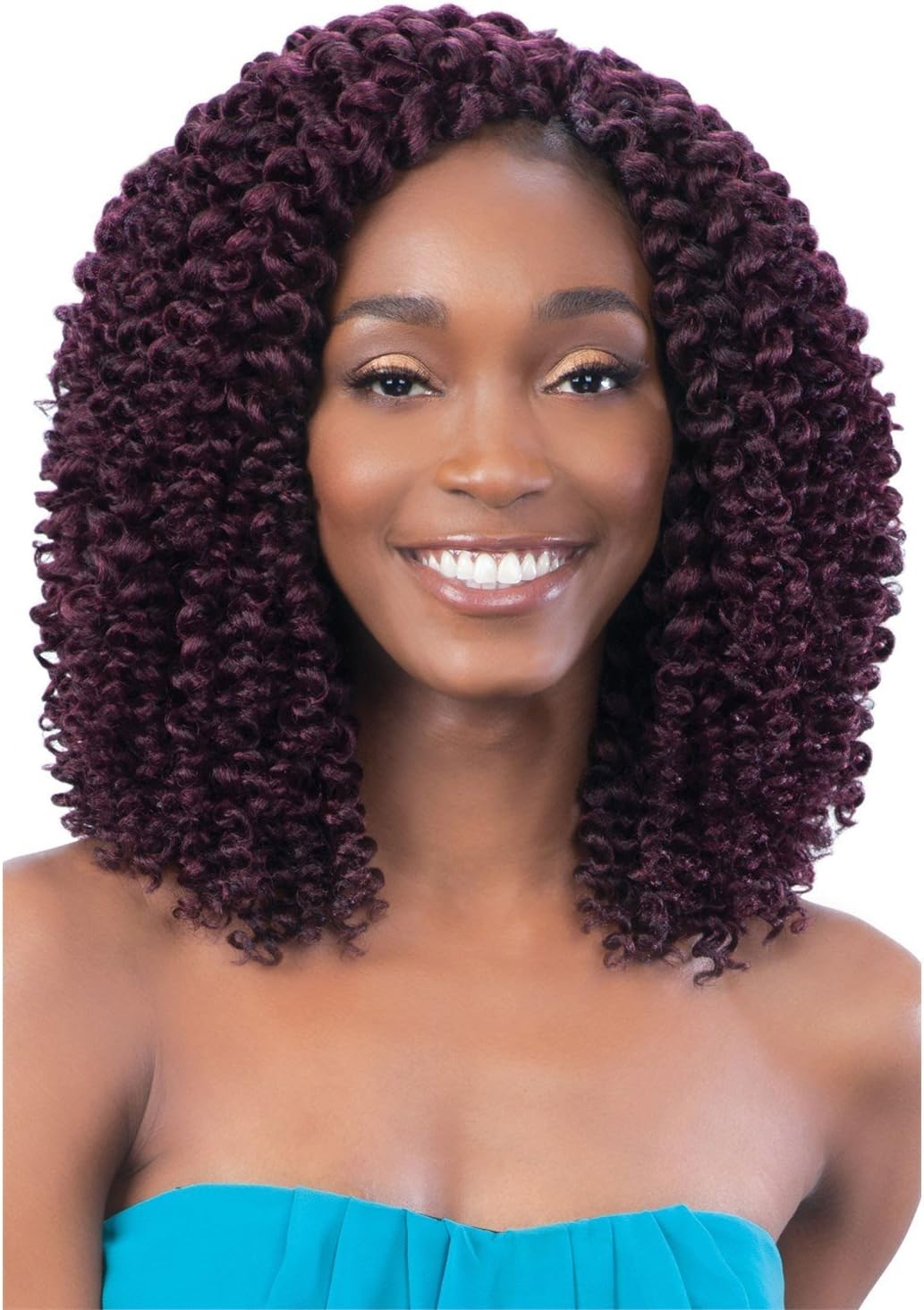 SPIRAL WAND CURL (1B Off Black) - Model Model Glance 2X Wand Curl Synthetic Braid