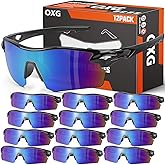 OXG 12 Pack Safety Glasses for Men Women, ANSI Z87.1 Safety Goggles Impact Resistant Protective Eyewear for Work, Outdoor