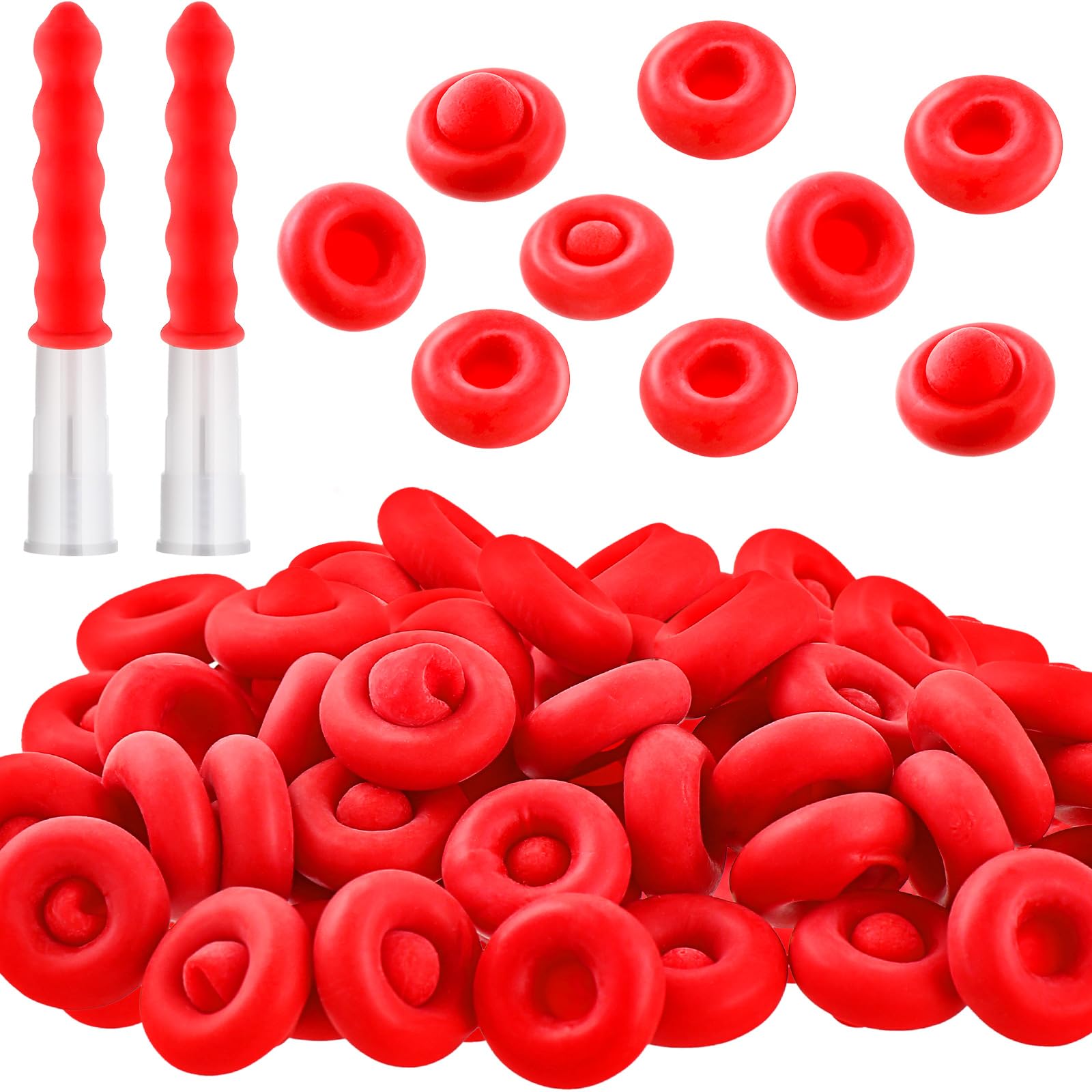 Photo 1 of Zonon 35 Pieces Caulk Cap Caulk Saver Finishing Tool Tube Covers Tube Caps for Sealing and Preserving, Red