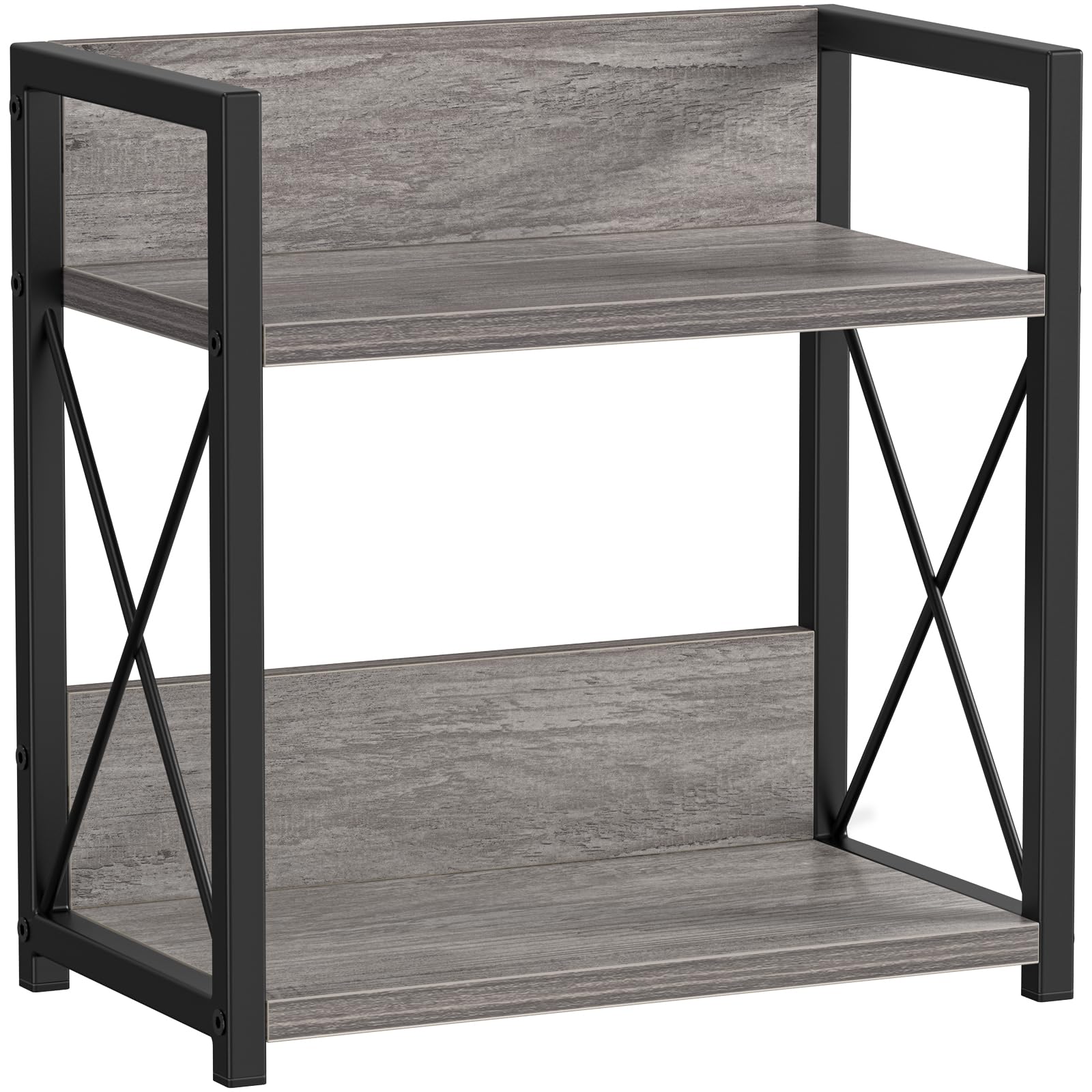 Photo 1 of Giikin Countertop Shelf Organizer, 2 Tier Coffee Organizer for Desktop, Grey Counter Shelf Spice Rack for Kitchen (Grey, M)