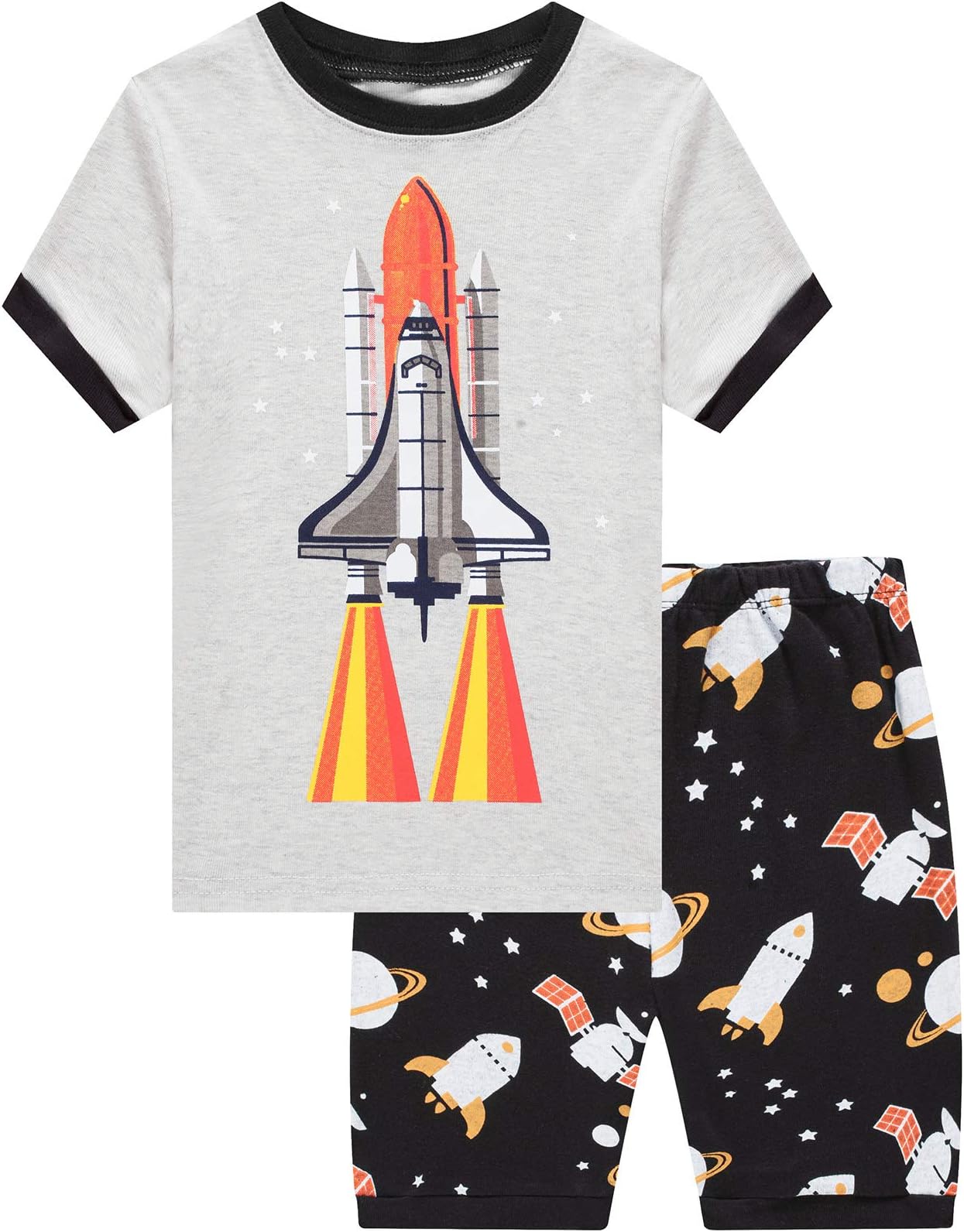 Boys Pajamas Dinosaur Space Short Toddler Clothes Kids Pjs Sleepwear Summer Shorts