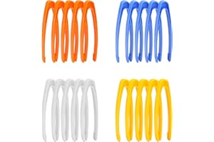 20pcs Premium Plastic Toddler Tweezers, 4 Colors - Fine Motor Kids Tongs, Easy to Carry and Clamp